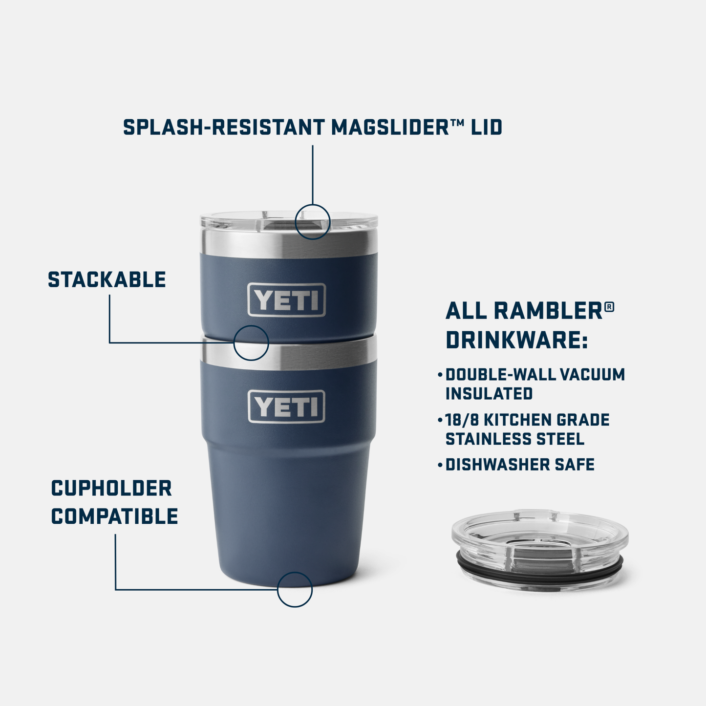Rambler 16 oz (473 ml) Stackable Cup