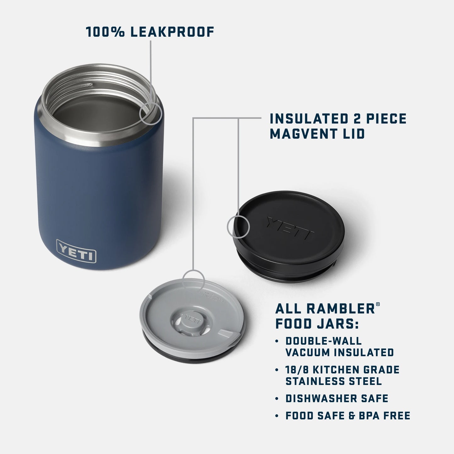 24 oz Insulated Food Jar - US 1934