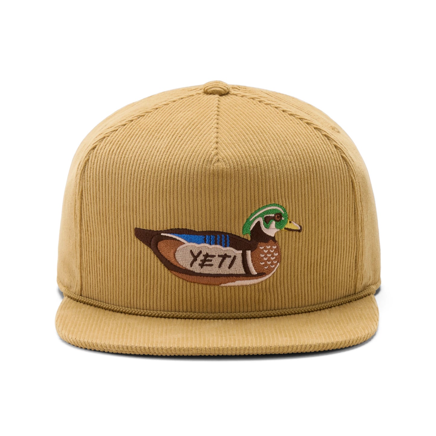 Corduroy Flat Brim Rope Hat - US 7664
