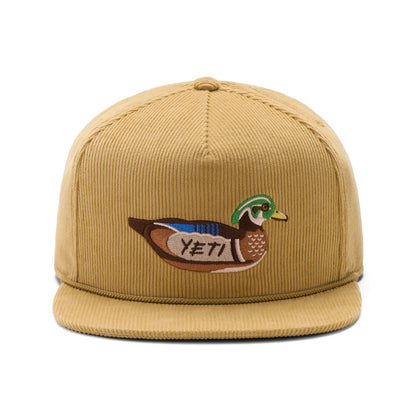 Corduroy Flat Brim Rope Hat - US 7664
