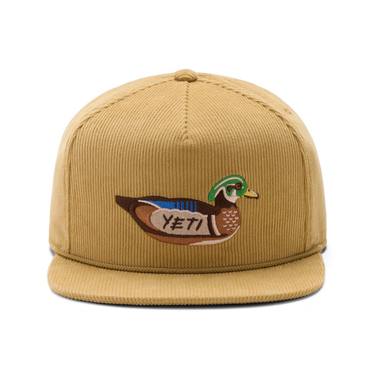 Corduroy Flat Brim Rope Hat - US 7664