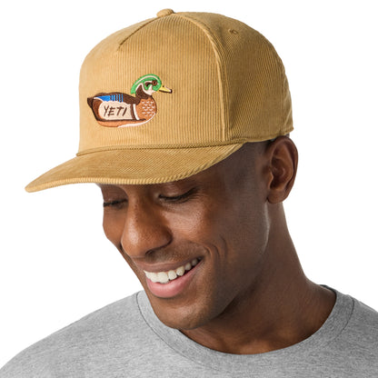 Corduroy Flat Brim Rope Hat - US 7664