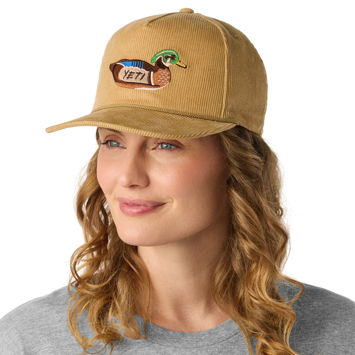 Corduroy Flat Brim Rope Hat - US 7664