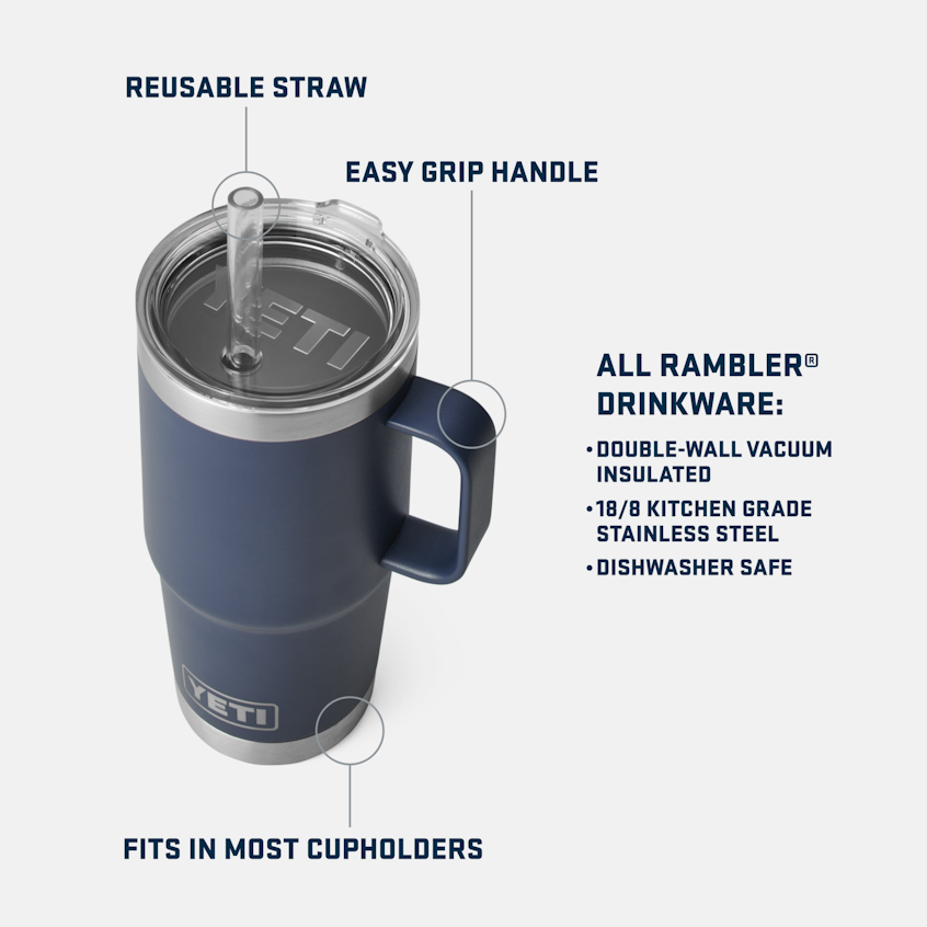 Rambler 25 oz (739 ml) Straw Mug