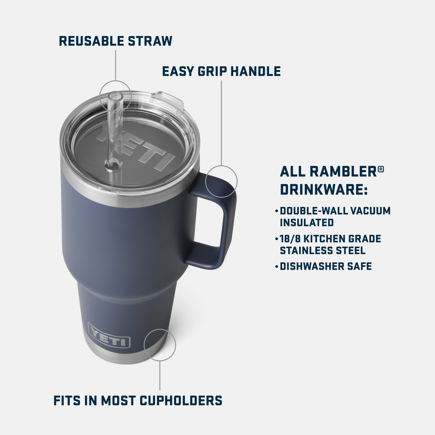 Rambler 35 oz (1 l) Straw Mug