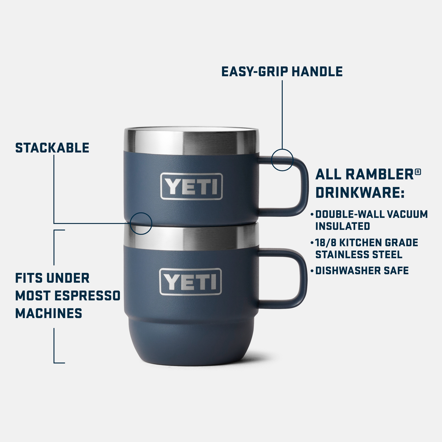Rambler 6 oz (177 ml) Stackable Mugs