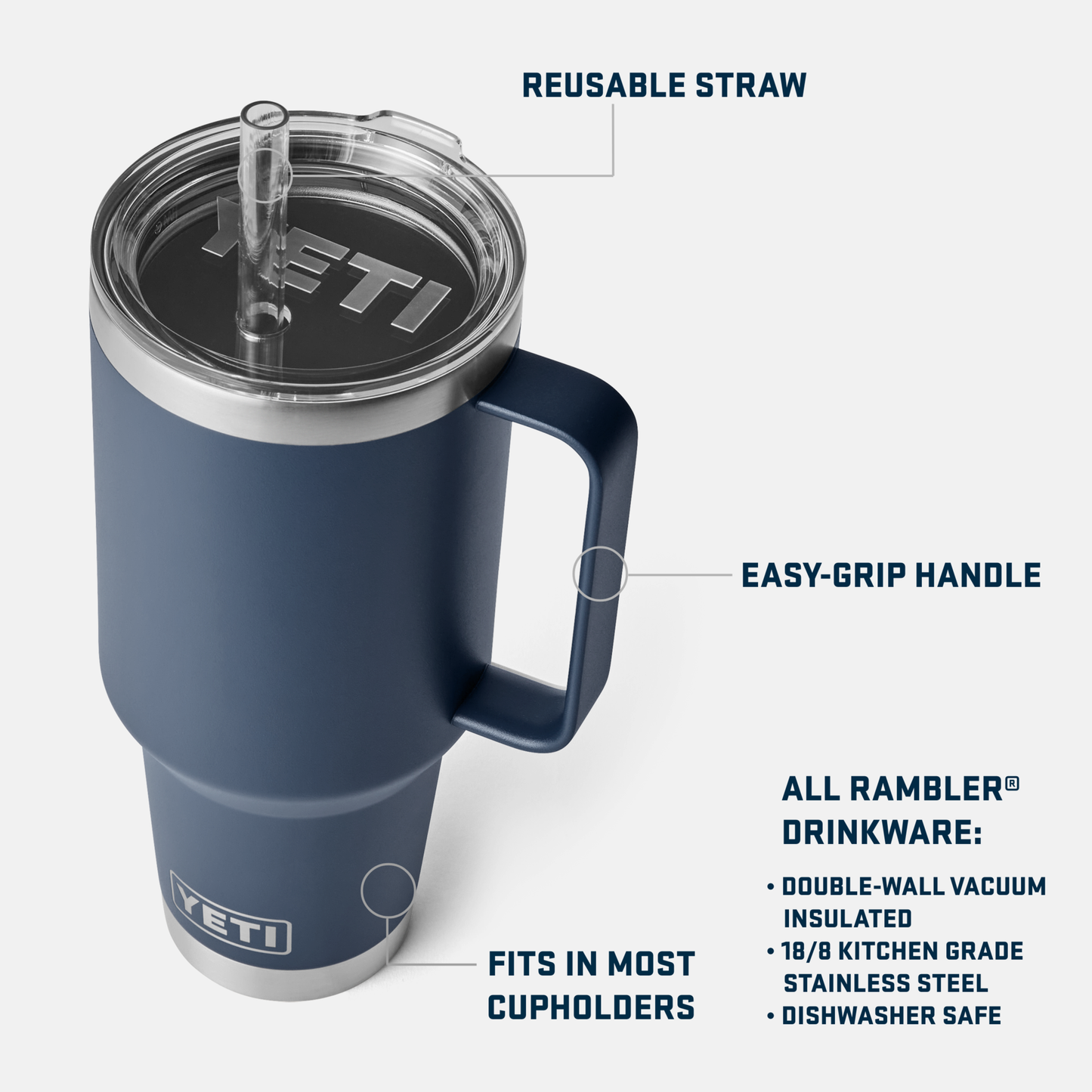 Rambler 42 oz (1.2 l) Straw Mug